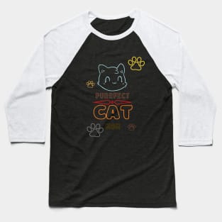 PURRFECT CAT MOM Baseball T-Shirt